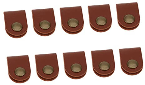 Hemobllo 10stück Kabel-organizer Aus Pu-leder Kabelmanagement Für Headset-aufwickler Handy-kabel-organizer Kabelbinder Geeignet Für Usb-kabel Telefonkabel Und Andere Kabeltypen