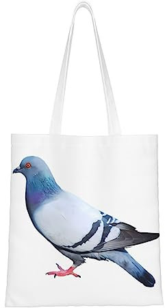 DEHIWI Pigeon Tote Bag For Women Shoulder Handtaschen Large Capacity Shopping Bag For Work School College Travel Shopping, Schwarz , Einheitsgröße