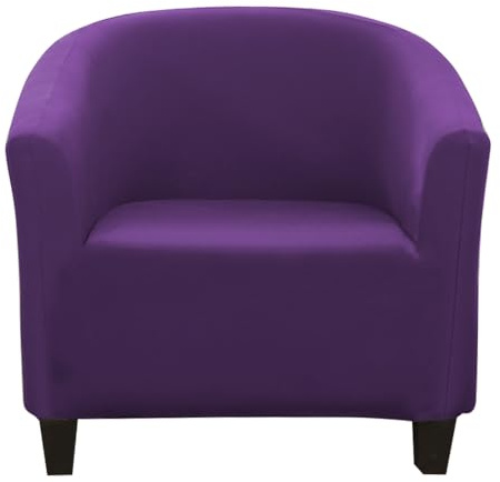 Meigeh Sesselbezug Stretch Sesselschoner Sesselhusse Sesselüberwurf für Tullsta Stuhl Cocktailsessel Schonbezüge Lila