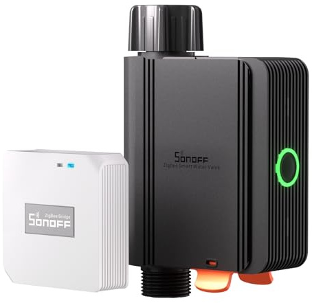 SONOFF Zigbee 3.0 Smart Watering Timer, Watering & Sprinkler Control with Zigbee Bridge Pro, APP Remote, Compatible with Alexa, Google Home, SWV-BSP & ZBBridge-P
