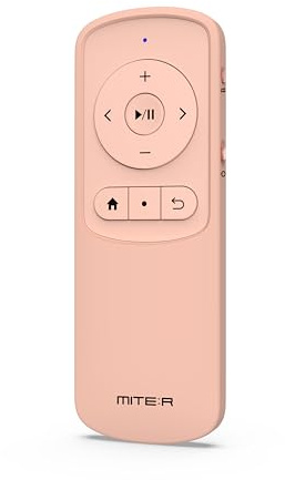 Bluetooth Remote Control Page Turner Clicker for Boox, e-Reader, TikTok Scrolling, YouTube Shorts, Reels, Camera, for iOS iPad iPhone, Android Galaxy Phone Tablet (Pink)