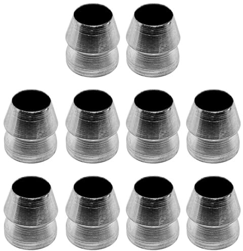 Säkerhet runda handtagskilar, 10 st stålhammarhandtag delad kiluppsättning, koniska handtagskilar för yxa klo hammare släde (18 mm)