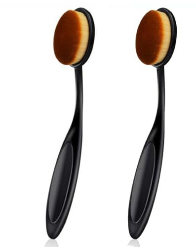 TSUOUKL Pennello per Fondotinta, Kabuki Brush con Scatola Leggero & Morbido Pennello Fondotinta Liquido, Pennello Kabuki Fondotinta per Miscelare Cosmetici In Crema O Liquidi Misti