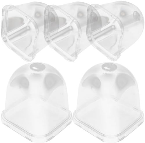 POPETPOP 5 Ensembles Couvert Végétal Maison Pot Clair Terrarium Perlite pour Les Plantes Couvrant Cerceau À Effet De Couverture D'humidité des Plantes Soutien Plastique 5 Pièces * 5