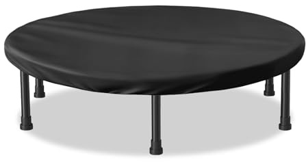 SoloToo Mini Trampoline Cover 36 Inch Waterproof Fitness Trampoline Cover for Adults - Not Spring Covers (Black)