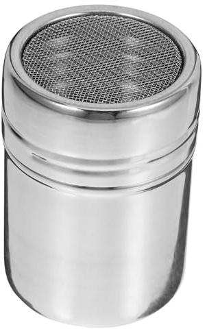 Gatuida Stainless Steel Dusting Tube Shaker for Baking Accessories Sugar Pourer Fine Mesh Shaker Cocoa Flour Powder Duster Lid