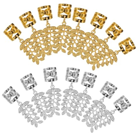 TOVINANNA 40pièces Pince à Cheveux Forme de Métal Accessoires pour Tresses Bijoux pour Dreadlocks Décorations pour Cheveux pour Femmes
