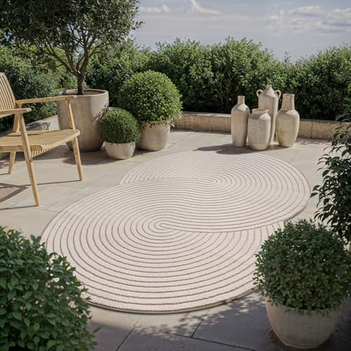 the carpet Santo Plus - Teppich für Wohnzimmer & Schlafzimmer, Hochwertig, Pflegeleicht & Langlebig, Modernes Design, auch für Outdoor geeignet, Beige, 200 x 280 cm Shape