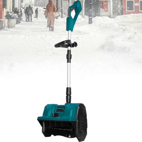 Pelle à neige électrique sans fil, souffleuse à neige électrique pliable de 1 200 W avec manche télescopique et largeur de nettoyage de 32 cm, petit outil de déneigement domestique pour route, allée