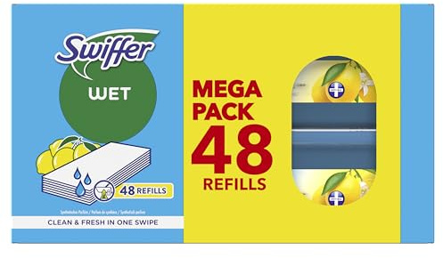 Swiffer Wischtücher für Besen mit einem frischen Duft der offenen Luft, 48 Stück, für eine einfache und schnelle Reinigung