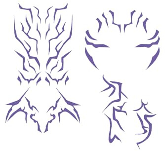 Ubaywey Hunters Cosplay temporäre Frauen Tattoos Aufkleber Prop Anime Zubehör