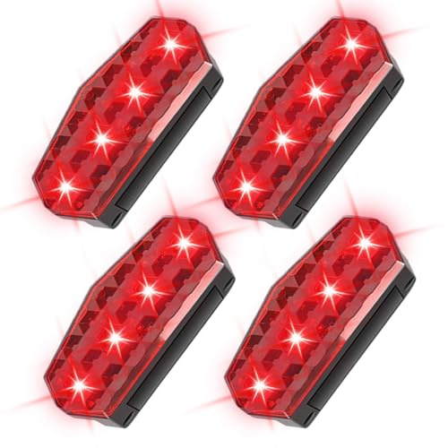 Fyrdyn Luces Estroboscópicas Para Camiones, Luz De Seguridad Intermitente Led Con Energía Solar, Montajes de Alarmas LED para Automóviles Motocicletas Zonas de Construcción Conducción Nocturna