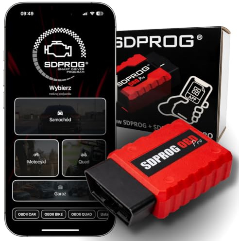 SDPROG Software di diagnostica Android/iOS + interfaccia SDPROG OBD PRO, funzioni diagnostiche DPF, cancellazione del codice di errore