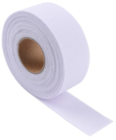 WANDIC 11 Yards Ribbon Fiskbensfåll, syverktyg för volangfållor, sömnadstillbehör för skräddare, smala rullade fållar, symaskin, bredd 3,5 cm