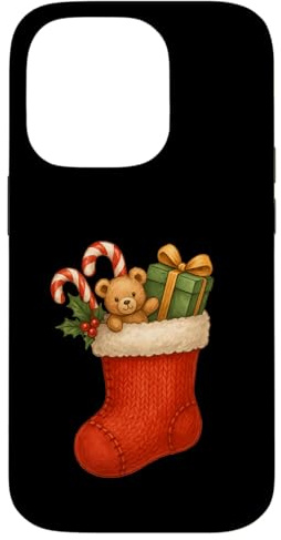Chaussette avec Jouets et Sucre d'orge Coque pour iPhone 14 Pro