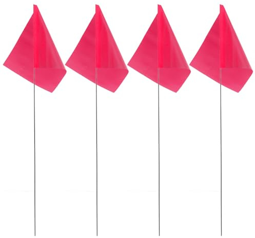 OSALADI 50 Stück Garten Markierungsflaggen aus Robustem Material Kleine Wiederverwendbare Rasenfahnen zum Stecken Wetterbeständige Gartenschilder für Außenbereiche