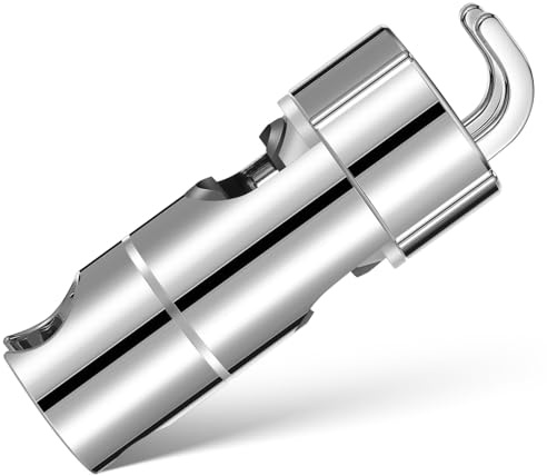 HORIALENCE Duschkopfhalterung aus Kunststoff Silber mit Hakenbefestigung Verstellbarer Positionierung 20,5-23,5mm für Badezimmer und Hotels