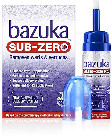 Bazuka Sub-Zero. Freezing Device for Removal of Warts and Verrucas, 50ml (Packaging may vary)