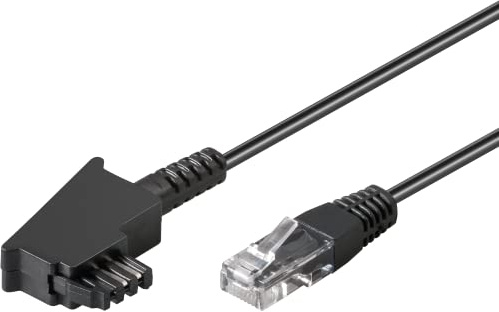 Goobay 51236 TAE-F till RJ45-kabel för DSL/ADSL/VDSL-router