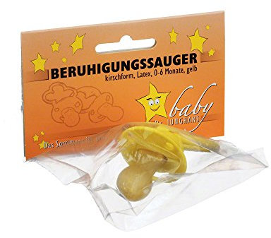 Beruhigungssauger Kirschf. Latex 0 - 6 M.Gelb