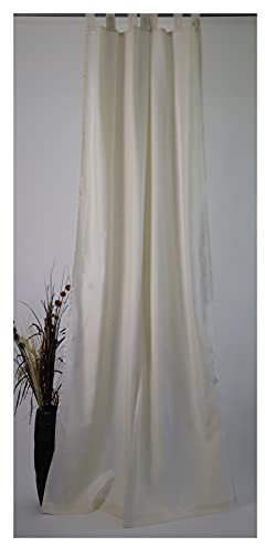 Cortina Cortina loekken Store cortina trabillas banda universal Visión resistente al 135 x 245 cm Color Crudo, fabricado en Alemania
