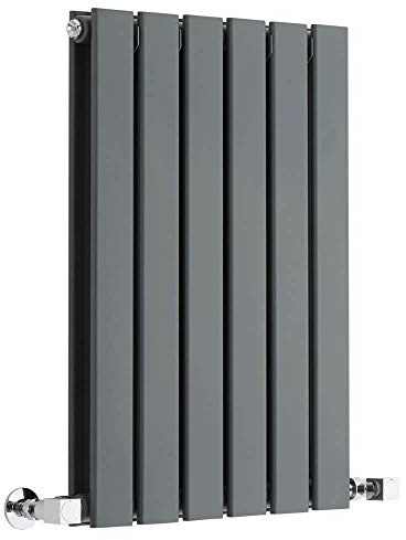 MILANO Anthracite Horizontal Double Flat Panel Radiator 635 x 420mm