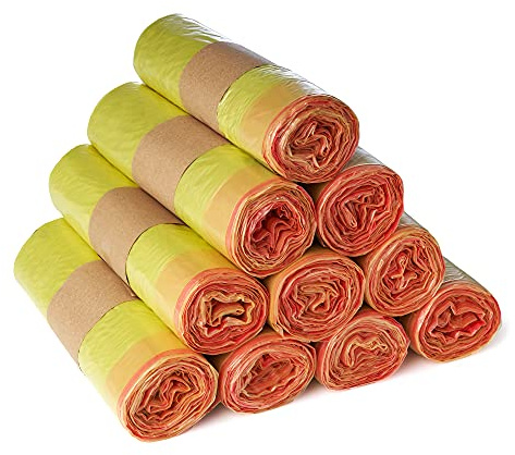 5 bis 500 Rollen Gelber Sack, Gelbe Säcke 90 Liter, 15µ (10 Rollen)