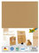 folia 691/4/98 - Papel kraft natural, 120 g/m², DIN A4, 100 hojas, para elaboración individual y diseño de tarjetas de felicitación, invitaciones, tarjetas de lugar, etc.