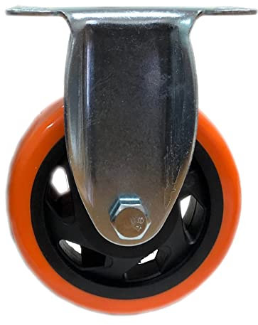 Kippen 1642S1 - Ruota in Poliuretano con Piastra Fissa. Diametro 75 mm.