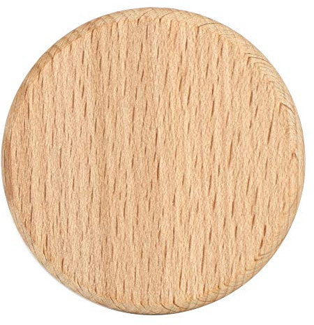 Restokki 50 Stücke Runde Holzscheiben aus Buchenholz ohne Loch, Rohlinge zum Basteln, DIY-Zubehör für handgemachte Dekorationen (6CM)