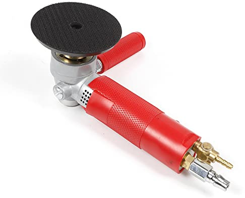 4 Pneumatic Water Polisher, Straight Shank Pneumatic Grinder Wet Air Sander Air Grinder for Marble Granite Stone Jade Ceramic Polishing (US Stock)