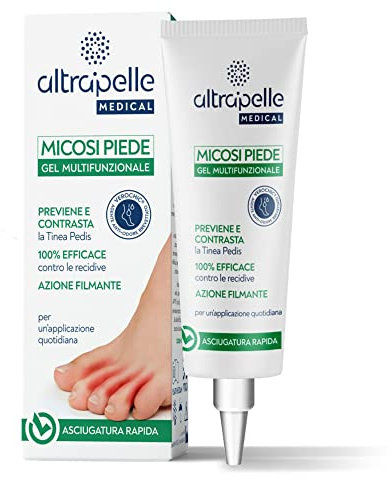 Altrapelle - Gel Multifunzionale Micosi Piede - 30 ml - Contrasta le Dermatofitosi dei Piedi - Senza Parabeni - Made in Italy