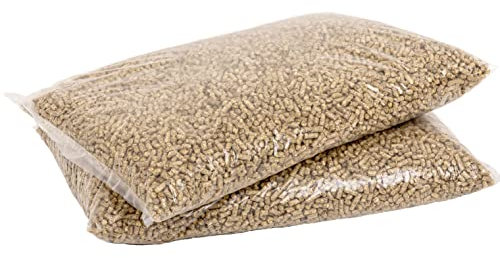 Jumbogras® Einstreu-Pellets aus Miscanthus|Elefantengras als Groß-Tier & Pferdeeinstreu, statt Stroh u. Sägespäne, für saubere Boxen|Stall|Paddock (Einstreu Pellets 2 x 15 kg)