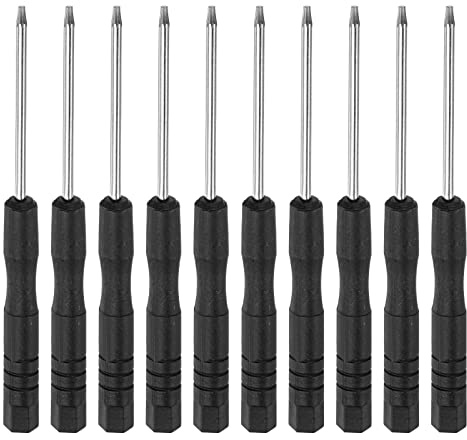 sourcing map 10Stk. Mini Torx Schraubendreher, T5-Sternkopf für Uhren Brillen Elektronik Reparatur