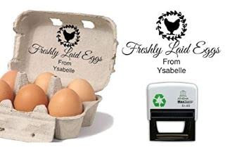 Personalised Egg Box - Self Inking Stamp - 73 x 35mm