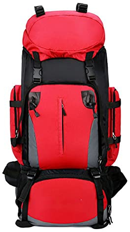 LUMoony 90L Trekkingrucksack Wanderrucksack Herren Damen Reiserucksack Wanderrucksack Reiserucksack Wasserdicht Reiserucksack Handgepäck Große Kapazität für Outdoor Reisen Camping Trekking