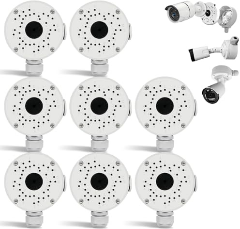 (Kamera Anschlussdose) Kamera Anschlussdose Wasserdicht, Abzweigdose für CCTV-Kamera, Outdoor Kamera, Universal Abzweigdose für Bullet Überwachungskamera (8 Pcs)