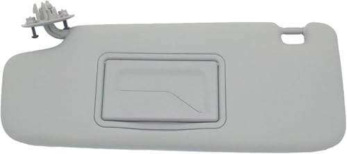 Parasol for Coche, Visera Izquierda con Espejo Apto for Chevrolet Aveo 2012 2013 2014 Gris Viseras Parasol