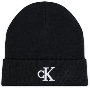 Calvin Klein Jeans Herren MONOGRAM EMBRO BEANIE K50K512145, Black (Black), OS