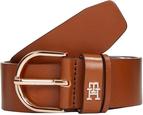 Tommy Hilfiger Damen Gürtel Essential Effortless 3,5 cm mit Dornschließe, Braun (Cognac), 105 cm