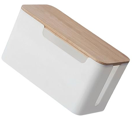 KONTONTY Cable Management Box for Household Use Featuring Patch Board Box Design for Organizing Cords Usb Sockets