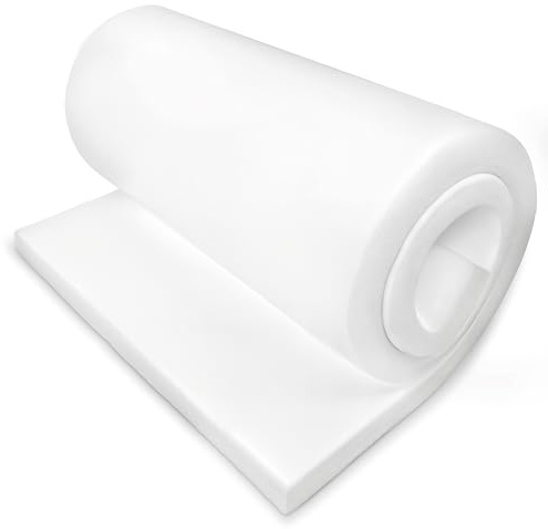 Arredamico Schaumstoff für Polsterung, Meterware aus Schaumstoff leicht zu schneiden 200x100, Hochdichter Schaumstoff 30,25,18, Polyurethanschaum Dicke von 1cm bis 10cm (25, Dicke 5)