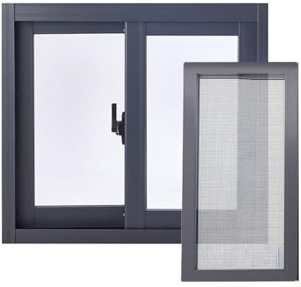 Basement Sliding Windows with Screen and Tempered Glass Aluminum Frame Replacement Basement Windows Horizontal Slider Window for Bathroom/Shed/Chicken Coop(WxH 20x14in/50x35cm)