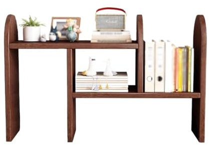 ZENY896V Büroschrank Ausziehbares Desktop-Bücherregal, offenes, verstellbares Aufbewahrungsregal aus Holz, for das Home-Office-Studien-Organizer-Regal Modernes Büromöbel
