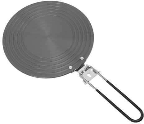 Cuisinière à gaz Diffuseur de chaleur, poêle en alliage d'aluminium Top Diffuseur de chaleur pour cuisinière à gaz Garde mijoter plaque avec poignée amovible pour la cuisine (28 cm)