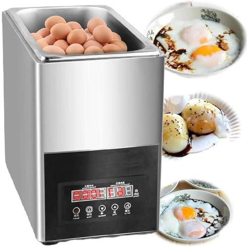 XUXIAO Hervidor de Huevos eléctrico de Aguas Termales, máquina Comercial para hervir Huevos, vaporizador de Huevos a Temperatura Constante con Capacidad para 50 Huevos, para Cocina casera