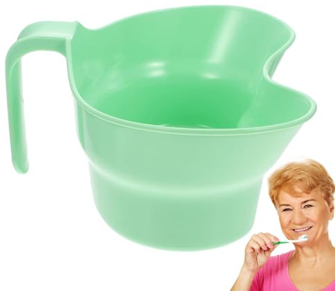 Copa de cepillado de dientes de cuidado Orals - Cama de enjuague bucal de la cama del paciente | Enjuague del baño, recipiente de enjuague bucal para ancianos, bandeja de emesis, vasos de higiene