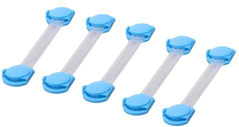 OFFIGAM 10stücke Babyschutzriegel Magnetische Schranksicherungen für Junge Mädchen Schranktür Verschluss Blau