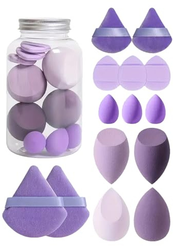 Make up Puff – Make up Spugne Blender | Morbida spugna cosmetica per il viso | Strumenti di miscelazione in polvere | Set frullatore di bellezza | Carne del viso riutilizzabile per liquido