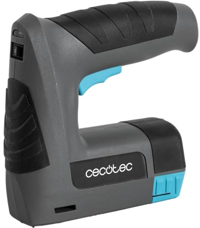 Cecotec FastTacker 4000 4 V 1500 mAh, 2in1 compatibile con graffette e chiodi, include rimozione punti e 9000 graffette e chiodi, chiodo fino a 10 mm di profondità
